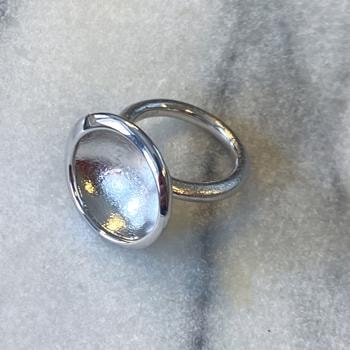 Flot enkel stor ring fra Blicher fuglsang (STR. 50)
